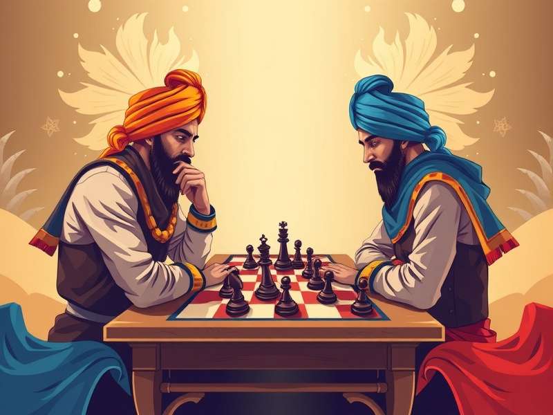Sikh Chess Strategist Board Game